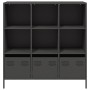 Aparador de acero negro 101,5x39x103,5 cm by , Sideboards - Ref: Foro24-851388, Price: 121,39 €, Discount: %