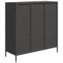 Aparador de acero negro 101,5x39x103,5 cm de , Aparadores - Ref: Foro24-851388, Precio: 120,29 €, Descuento: %