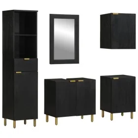 Juego de muebles de baño 5 pzas madera de ingeniería negro von , Badezimmermöbel - Ref: Foro24-3309997, Preis: 433,26 €, Raba...