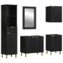 Juego de muebles de baño 5 pzas madera de ingeniería negro de , Muebles de baño - Ref: Foro24-3309997, Precio: 464,18 €, Desc...