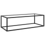 Mesa de centro negra con vidrio templado 120x50x35 cm de vidaXL, Mesas de centro - Ref: Foro24-322883, Precio: 93,22 €, Descu...