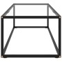 Black coffee table with tempered glass 120x50x35 cm by vidaXL, Coffee table - Ref: Foro24-322883, Price: 93,22 €, Discount: %