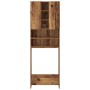 Armario de lavadora madera envejecida 64x25,5x190 cm von , Zubehör für Waschmaschinen und Trockner - Ref: Foro24-856649, Prei...