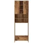 Armario de lavadora madera envejecida 64x25,5x190 cm von , Zubehör für Waschmaschinen und Trockner - Ref: Foro24-856649, Prei...