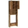 Armario de lavadora madera envejecida 64x25,5x190 cm von , Zubehör für Waschmaschinen und Trockner - Ref: Foro24-856649, Prei...