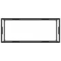 Black coffee table with tempered glass 120x50x35 cm by vidaXL, Coffee table - Ref: Foro24-322883, Price: 91,23 €, Discount: %