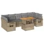 Set de sofás de jardín y cojines 8 piezas ratán sintético beige by , Garden sets - Ref: Foro24-3327125, Price: 580,72 €, Disc...