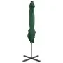Cantilever parasol with pole and LED lights 250 cm green by vidaXL, Umbrellas - Ref: Foro24-312321, Price: 113,86 €, Discount: %