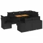 Set de sofás de jardín con cojines 9 pzas ratán sintético negro by , Garden sets - Ref: Foro24-3327387, Price: 694,30 €, Disc...