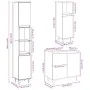 Set muebles de baño 2 piezas madera contrachapada gris hormigón von , Badezimmermöbel - Ref: Foro24-3324953, Preis: 155,15 €,...