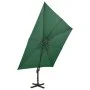 Cantilever parasol with double green roof 300x300 cm by vidaXL, Umbrellas - Ref: Foro24-312370, Price: 268,14 €, Discount: %