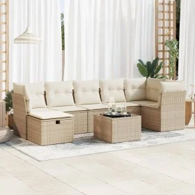 Set de sofás de jardín y cojines 8 piezas ratán sintético beige von , Gartensets - Ref: Foro24-3325314, Preis: 527,23 €, Raba...