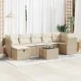 Set de sofás de jardín y cojines 8 piezas ratán sintético beige by , Garden sets - Ref: Foro24-3325314, Price: 527,85 €, Disc...