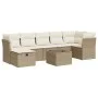 Set de sofás de jardín y cojines 8 piezas ratán sintético beige by , Garden sets - Ref: Foro24-3325314, Price: 527,85 €, Disc...