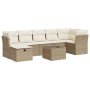 Set de sofás de jardín y cojines 8 piezas ratán sintético beige by , Garden sets - Ref: Foro24-3325314, Price: 547,65 €, Disc...