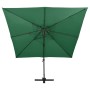 Sombrilla voladiza con doble techo verde 300x300 cm de vidaXL, Sombrillas - Ref: Foro24-312370, Precio: 268,39 €, Descuento: %