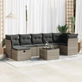 Set de sofás de jardín y cojines 8 piezas ratán sintético gris by , Garden sets - Ref: Foro24-3325316, Price: 466,58 €, Disco...