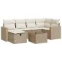 Set sofás de jardín 7 piezas y cojines ratán sintético beige de , Conjuntos de jardín - Ref: Foro24-3325394, Precio: 505,51 €...