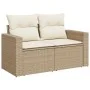 Set sofás de jardín 7 piezas y cojines ratán sintético beige de , Conjuntos de jardín - Ref: Foro24-3325394, Precio: 505,51 €...