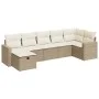 Set sofás de jardín 7 piezas y cojines ratán sintético beige von , Gartensets - Ref: Foro24-3325404, Preis: 488,66 €, Rabatt: %