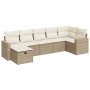Set sofás de jardín 7 piezas y cojines ratán sintético beige von , Gartensets - Ref: Foro24-3325404, Preis: 497,69 €, Rabatt: %