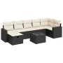 Set de sofás de jardín y cojines 8 piezas ratán sintético negro by , Garden sets - Ref: Foro24-3325412, Price: 462,70 €, Disc...
