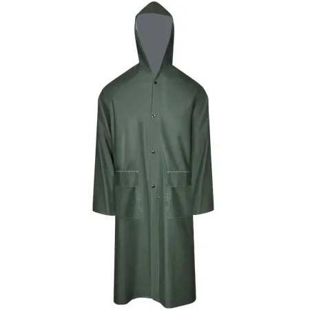 Chubasquero impermeable largo con capucha talla M verde by , waterproof suits - Ref: Foro24-130772, Price: 16,42 €, Discount: %