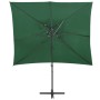 Sombrilla voladiza con cubierta doble verde 250x250 cm de vidaXL, Sombrillas - Ref: Foro24-312361, Precio: 128,62 €, Descuent...