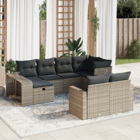 Set de sofás de jardín y cojines 10 pzas ratán sintético gris von , Gartensets - Ref: Foro24-3326064, Preis: 574,06 €, Rabatt: %
