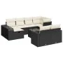 Set de sofás de jardín 11 pzas y cojines ratán sintético negro by , Garden sets - Ref: Foro24-3326070, Price: 583,83 €, Disco...