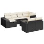 Set de sofás de jardín 11 pzas y cojines ratán sintético negro von , Gartensets - Ref: Foro24-3326070, Preis: 581,62 €, Rabat...