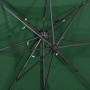 Sombrilla voladiza con cubierta doble verde 250x250 cm de vidaXL, Sombrillas - Ref: Foro24-312361, Precio: 128,62 €, Descuent...