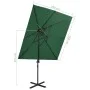 Sombrilla voladiza con cubierta doble verde 250x250 cm de vidaXL, Sombrillas - Ref: Foro24-312361, Precio: 128,71 €, Descuent...