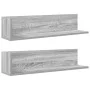 Estantes de pared 2 uds madera gris Sonoma 75x16,5x16,5 cm by , Shelves and shelves - Ref: Foro24-860036, Price: 35,54 €, Dis...