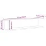 Estantes de pared 2 uds madera gris Sonoma 75x16,5x16,5 cm by , Shelves and shelves - Ref: Foro24-860036, Price: 35,54 €, Dis...