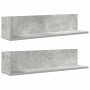 Estantes de pared 2 uds madera gris hormigón 75x16,5x16,5 cm by , Shelves and shelves - Ref: Foro24-860034, Price: 34,90 €, D...