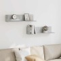 Estantes de pared 2 uds madera gris hormigón 75x16,5x16,5 cm by , Shelves and shelves - Ref: Foro24-860034, Price: 34,90 €, D...