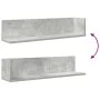 Estantes de pared 2 uds madera gris hormigón 75x16,5x16,5 cm de , Estantes y estanterías - Ref: Foro24-860034, Precio: 32,95 ...