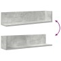 Estantes de pared 2 uds madera gris hormigón 75x16,5x16,5 cm by , Shelves and shelves - Ref: Foro24-860034, Price: 34,90 €, D...