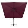 Cantilever parasol with double roof burgundy red 300x300 cm by vidaXL, Umbrellas - Ref: Foro24-312380, Price: 191,72 €, Disco...