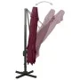 Cantilever parasol with double roof burgundy red 300x300 cm by vidaXL, Umbrellas - Ref: Foro24-312380, Price: 191,72 €, Disco...