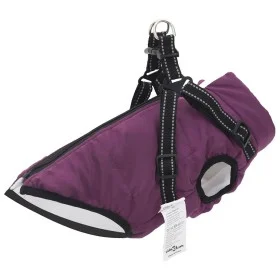 Abrigo para perro con arnés impermeable reflectante L24 morado de , Ropa para perros - Ref: Foro24-4019901, Precio: 19,38 €, ...
