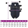 Abrigo perro con arnés impermeable reflectante L52 azul marino von , Kleidung für Hunde - Ref: Foro24-4019920, Preis: 24,28 €...