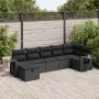 Set de sofás de jardín 7 pzas con cojines ratán sintético negro von , Gartensets - Ref: Foro24-3325501, Preis: 489,35 €, Raba...