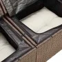 Set de sofás de jardín 4 pzas y cojines ratán sintético marrón by , Garden sets - Ref: Foro24-3325459, Price: 275,70 €, Disco...