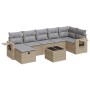 Set de sofás de jardín y cojines 8 piezas ratán sintético beige von , Gartensets - Ref: Foro24-3325515, Preis: 544,17 €, Raba...