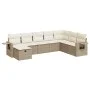 Set de sofás de jardín y cojines 8 piezas ratán sintético beige by , Garden sets - Ref: Foro24-3325534, Price: 581,82 €, Disc...