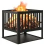 Steel brazier 40x40x40 cm by vidaXL, Chimneys - Ref: Foro24-315088, Price: 51,72 €, Discount: %