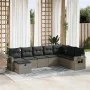 Set de sofás de jardín y cojines 8 piezas ratán sintético gris by , Garden sets - Ref: Foro24-3325536, Price: 495,95 €, Disco...