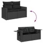 Set de sofás de jardín con cojines 9 pzas ratán sintético negro by , Garden sets - Ref: Foro24-3325541, Price: 577,45 €, Disc...